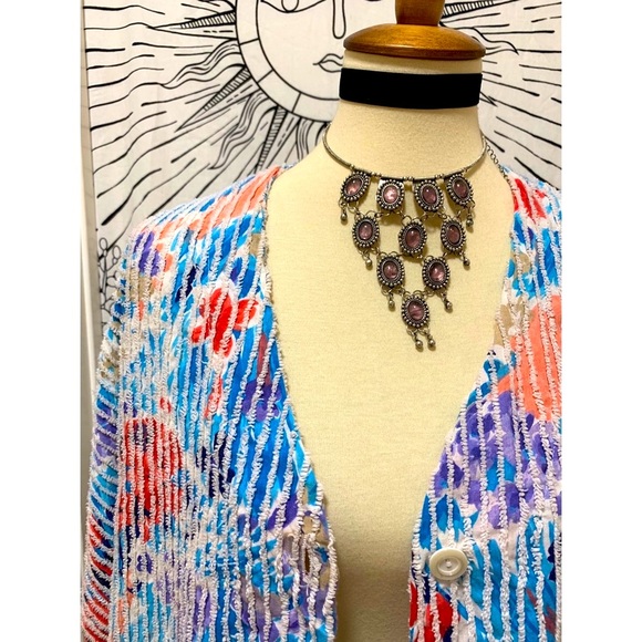 Authentic Original Vintage Style Sweaters - 🌈 Gorgeous Vintage artistic cardigan